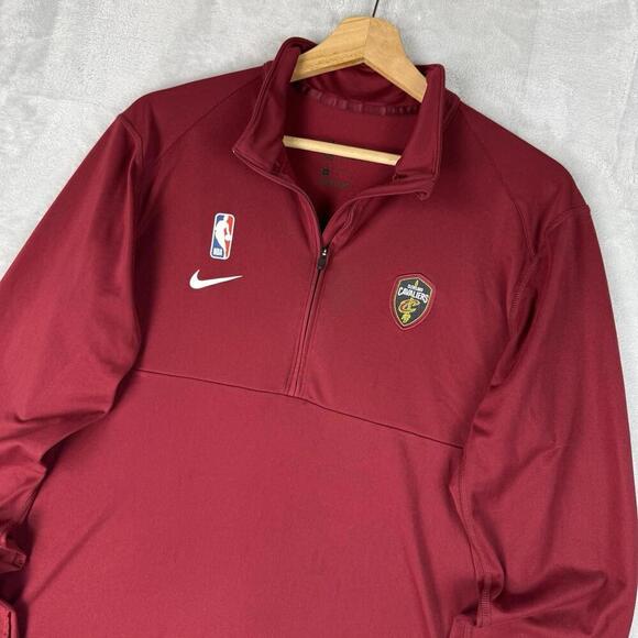 Nike Other - Nike NBA Cleveland Cavaliers Quarter Zip Shirt Dri-Fit Men M Thumb Hole Training